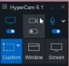 find the video camera icon, push on it