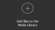 Open one or several files by clicking the button "Add files to the library"