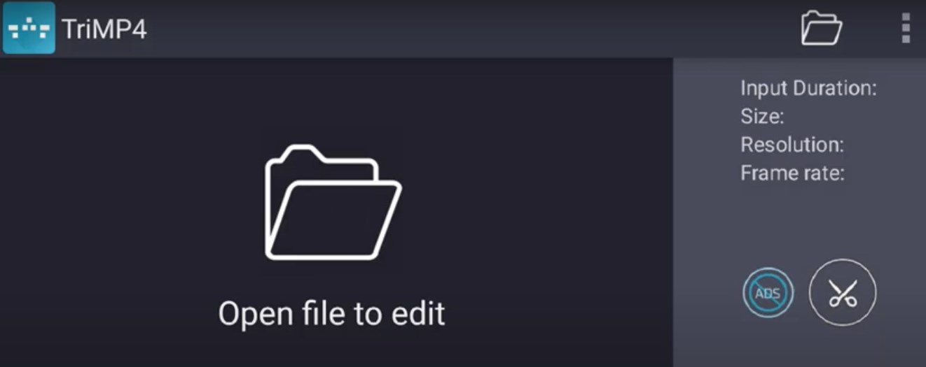 Tap the folder icon