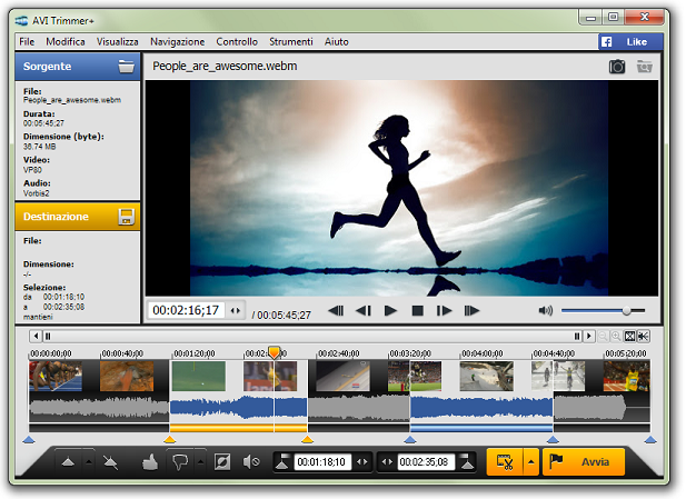 avi trimmer italian screen 1