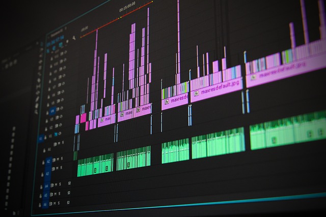 timeline of video editing program