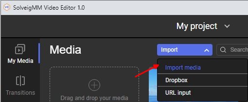 Importing file to Media