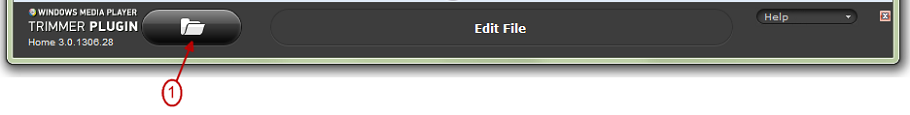 Figure 6b. Media file opening using SolveigMM WMP Trimmer Plugin