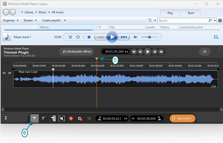 MP3-Datei mit WMP Trimmer Plugin bearbeiten - Bild 4