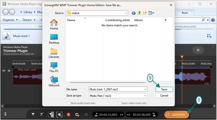 MP3-Datei mit WMP Trimmer Plugin bearbeiten - Bild 7