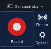 Start recording button