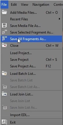 Select the “Save as ...” function