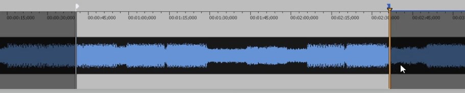 Use the start / end markers to set the beginning / end of the set type of an interval.