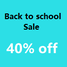 "Back to school" Sale is on