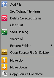 Join manager context menu