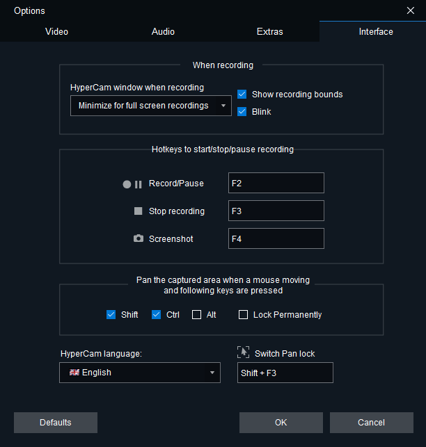 Interface properties
