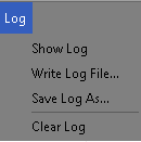 Batch menu - log