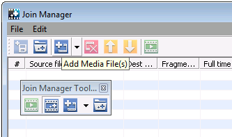 Add files in join manager